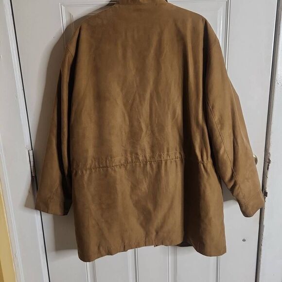 Jos. A Banks faux suede tan coat men's size M - Picture 2 of 5